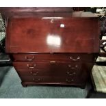 Mahogany bureau (A/F)