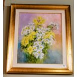 Framed Oil of Margherita 60cm x 50cm by Bruno Guaitamacchi cost £1825 in 1995 - very good condition