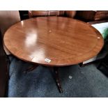 Antique round centre table D105cm