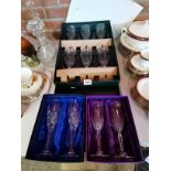 3 Boxes of Crystal Glasses