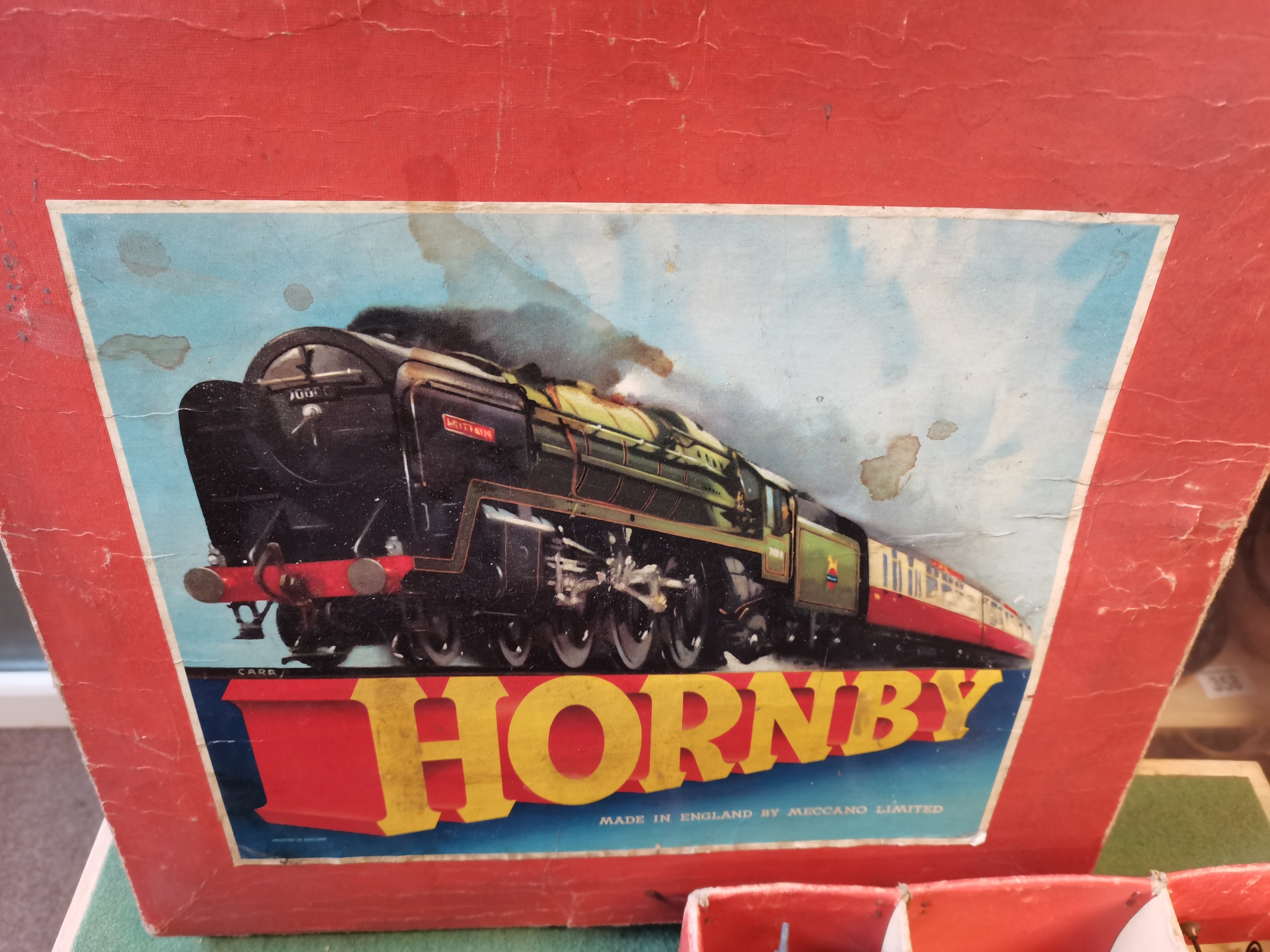 Hornby train set in box good condition marked number on train 82011