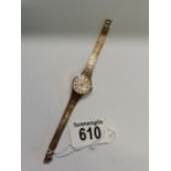 Gold 1960's ladies watch - Tisscot