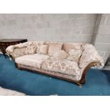 Quality Gold gilt wood framed 4 seater sofa