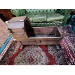 Antique Oak baby cradle