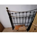 Metal double bed frame