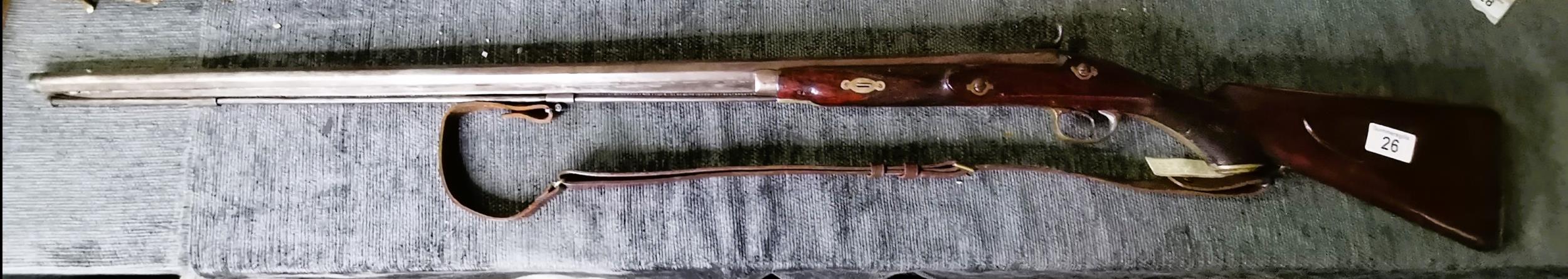550" percussion rifle (converted from flintlock)