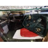 4 x Rizk leather handbags with dust bags