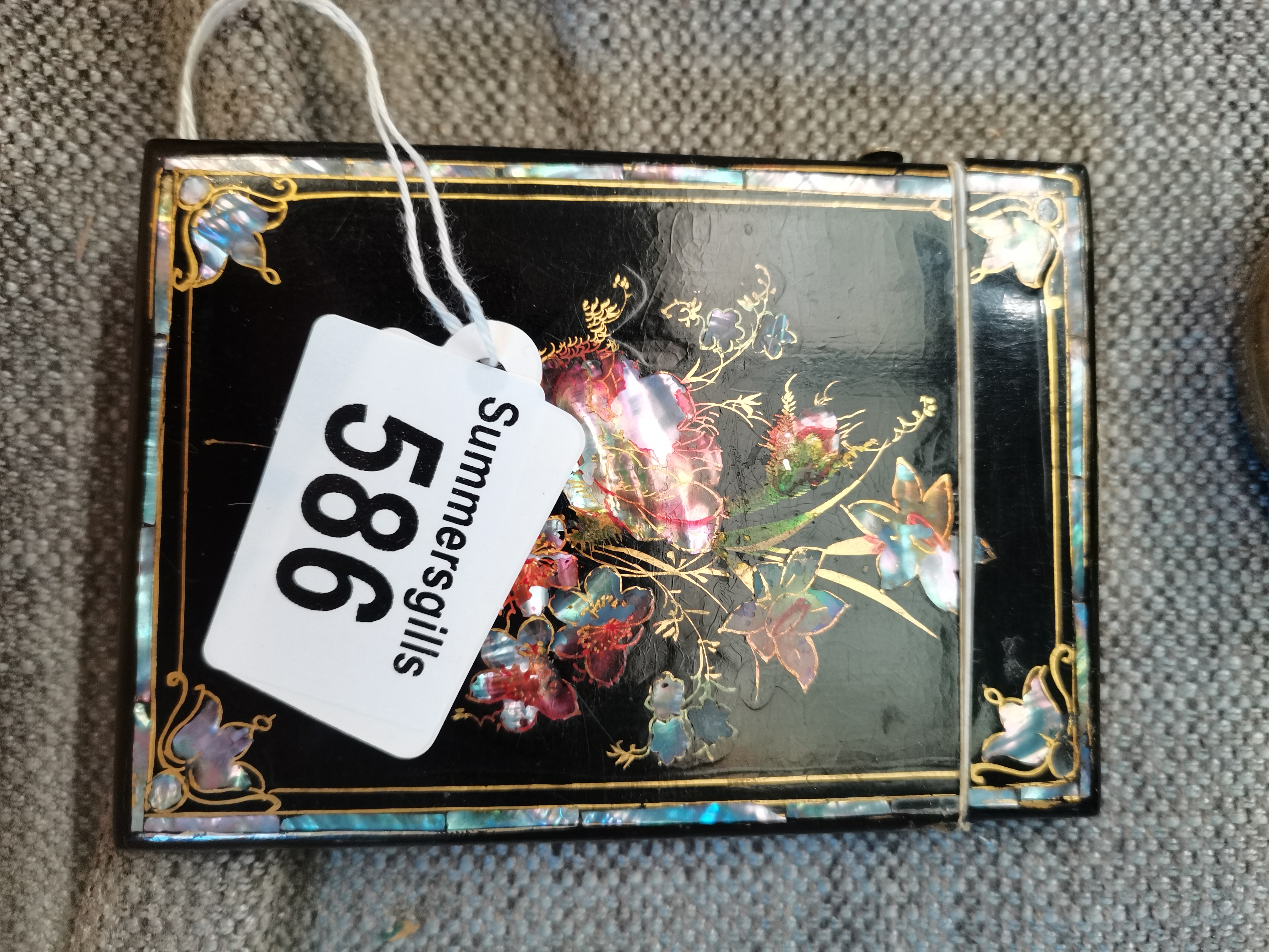 Oriental card holder - highly decorative