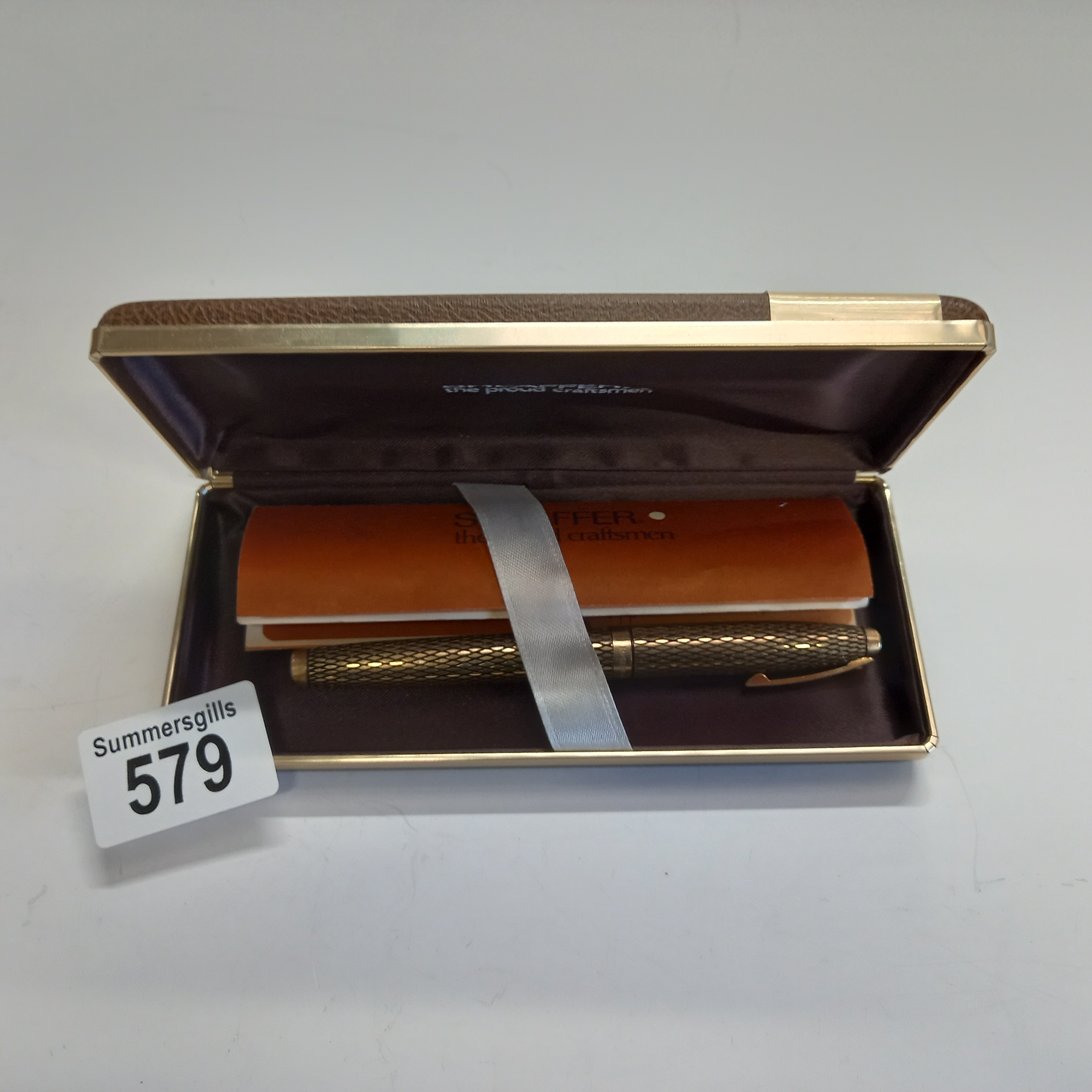 22ct Gold Case Sheaffer Fountain pen in box