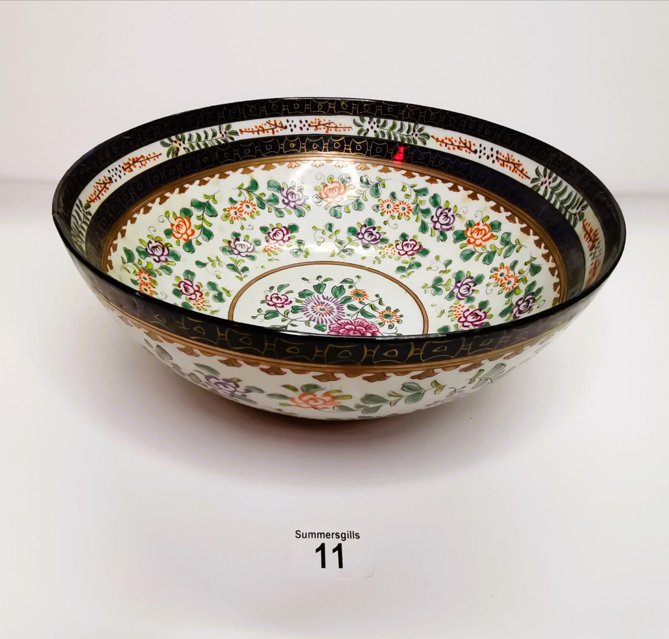 Hand Painted Imari bowl - D28cm - Image 2 of 4