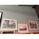 X3 Country Scene water colours by Florence R Walke