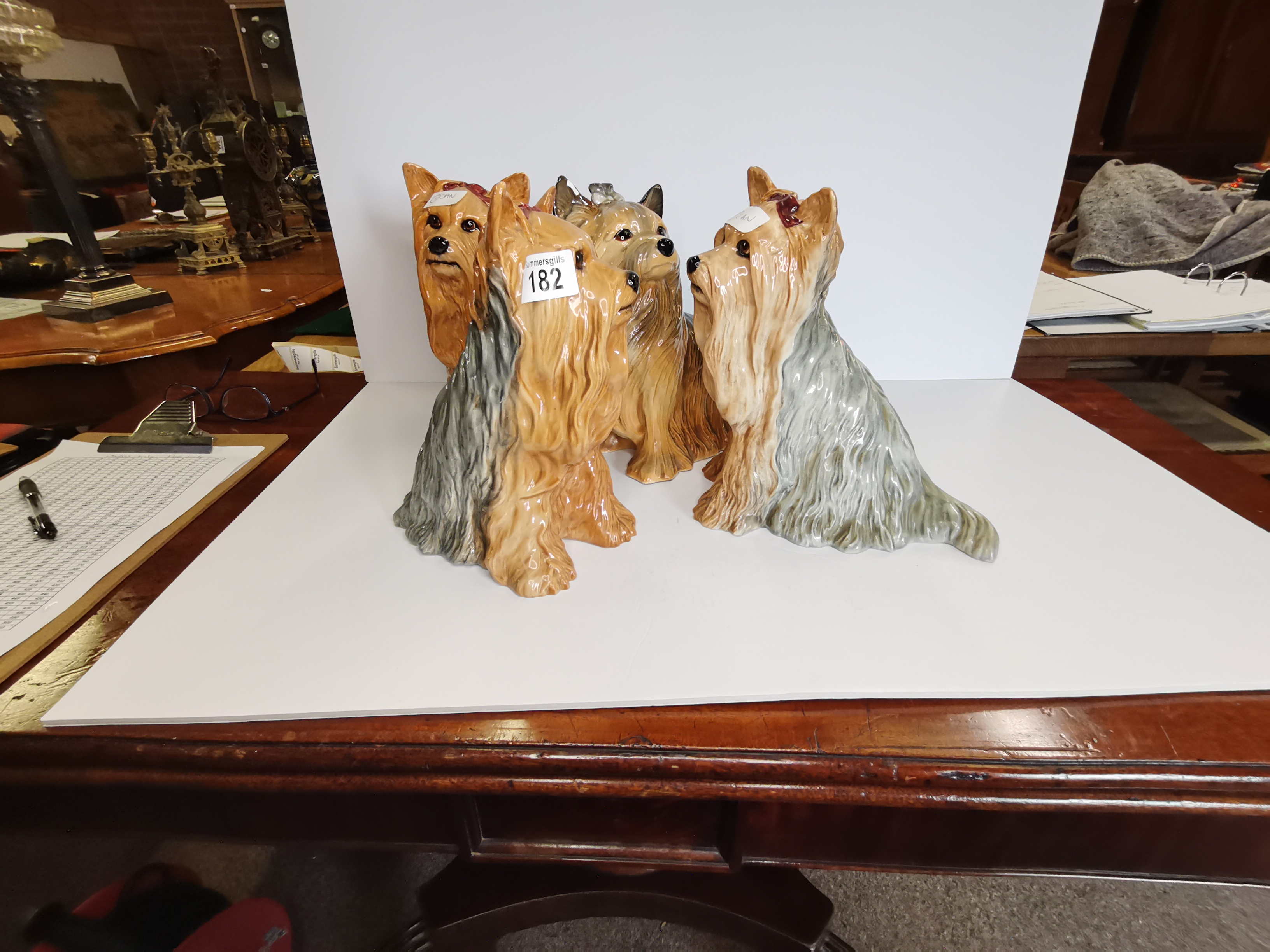 x4 Beswick Sitting Yorkshire Terriers - Image 2 of 3