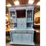 Painted 3pce French dresser
