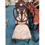 4 x Victorian dining chairs