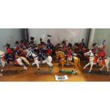 20 delPrado Lead soldiers from 19th Century (On Horseback)