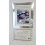 Saving private Ryan signed picture of Matt Damon and Tom Hanks with certificate