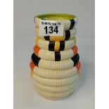 Clarice Cliff Bizarre Vase Ribbed