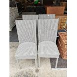 X4 Wicker dining chairs (grey)