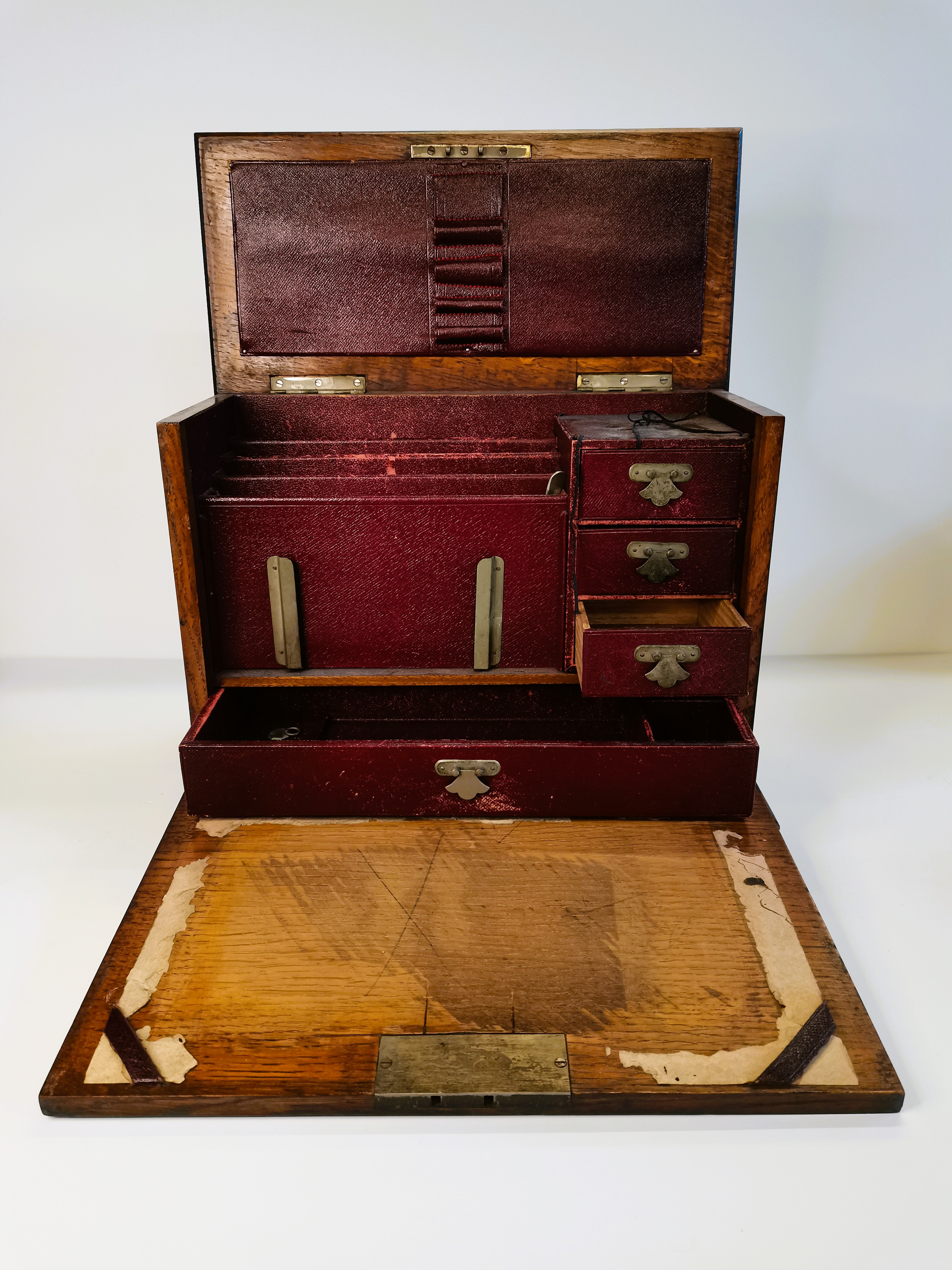 Antique Mahogany Writing box - Image 2 of 2