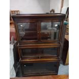 Globe Wernicke style bookcase 3 sections