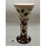 Moorcroft Bramble revisited Vase 2010 - H21cm - red dot on base - chip on rim