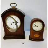 x2 Mantle Mahogany clocks