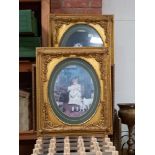 3 x framed pictures in large gilt frames plus 3 others