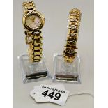 Fendi Ladies gold metal Watch and bracelet