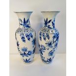 X2 Chinese Blue and White Vases -