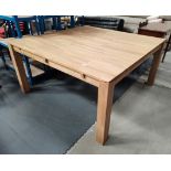 Oak extending dining table