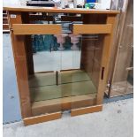 Oak display cabinet