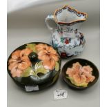 X2 Moorcroft Dishes Plus Masons jug