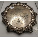 Silver Shield commemorative plate - 913 grams