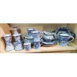 A Collection of Adams Chinese pottery including cups, saucers, vases, dishes etc