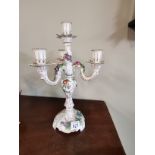 A pair of Dresden candelabras 40cm