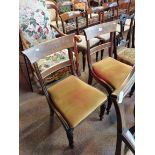 Pair of Antique mahogany dining chairs