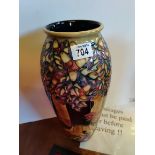 Large Moorcroft Vase decorated Four Seasons decoration