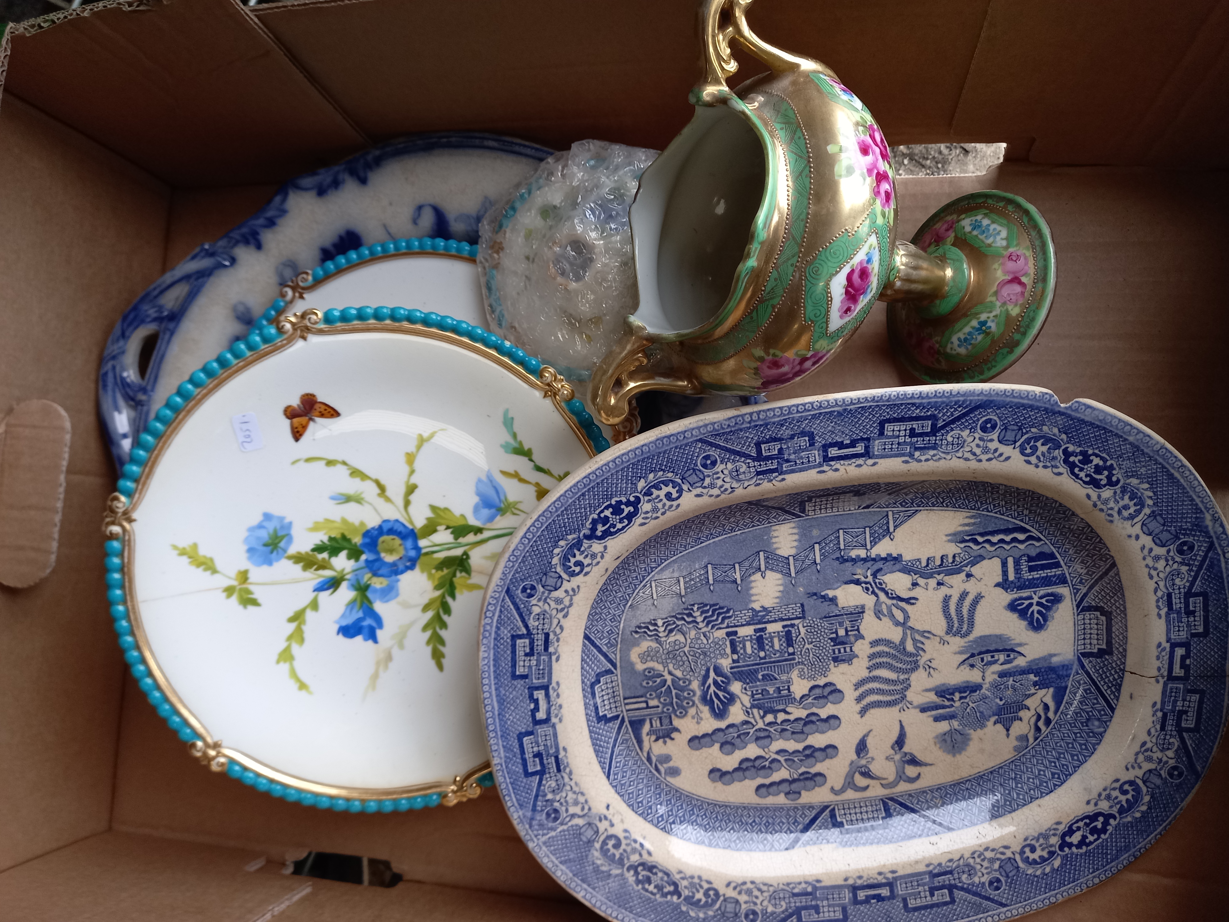 1 box misc china items