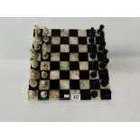 Marble Chess board and pieces