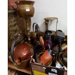 Good Quantity of Brass and Metal items incl Antique lamps