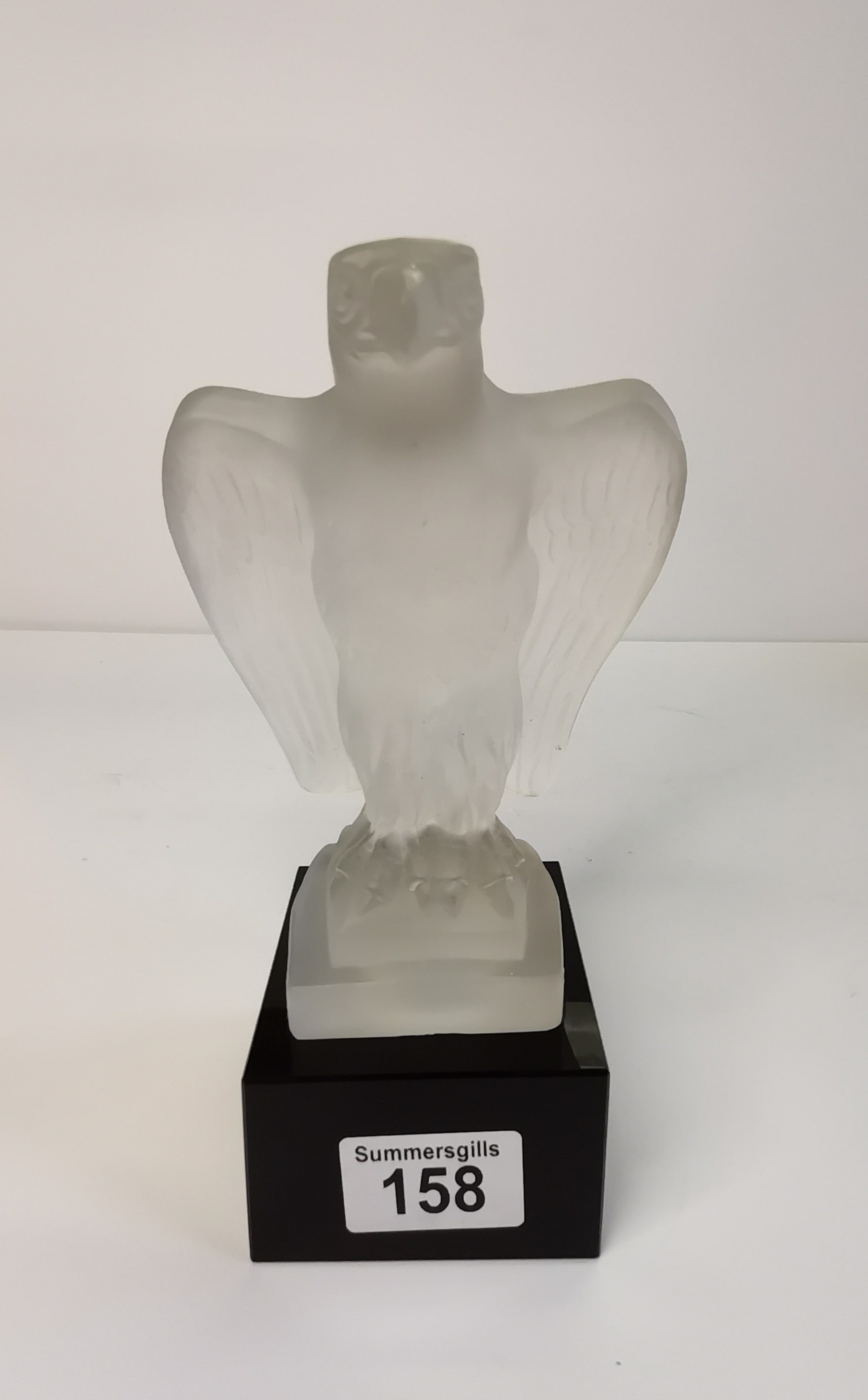 Ceska Bohemian Art Deco Glass Eagle