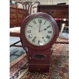 Antique mahogany wall clock by JOSHUA KAY OF WORCESTER