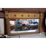 Regency Overmantle Mirror in Gilded Wood Frame