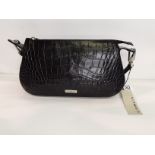 Black Crocodile skin pattern should bag by Circa