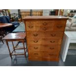 5ht Chest of Drawers plus barley twist leg side table