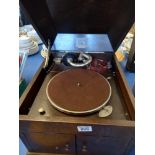 HMV Gramophone in Wooden Box