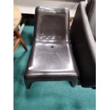 Black Ikea plastic chair