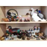 Large collection of Ceramic and Wooden ducks