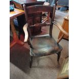 Antique Windsor style kitchen chair