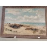 Oil of sea scape by SIDNEY EASTLAKE 1m x 75cm